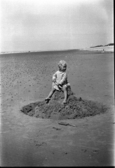 Girl on Beach - 2 Small